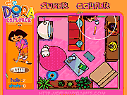 Флеш игра онлайн Dora Super Golfer
